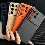 Premium Leather Texture Case - Samsung
