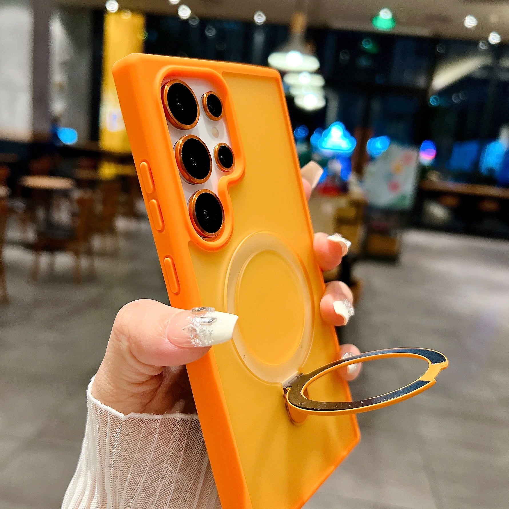 Clear Guard Magnetic Stand Case - Galaxy