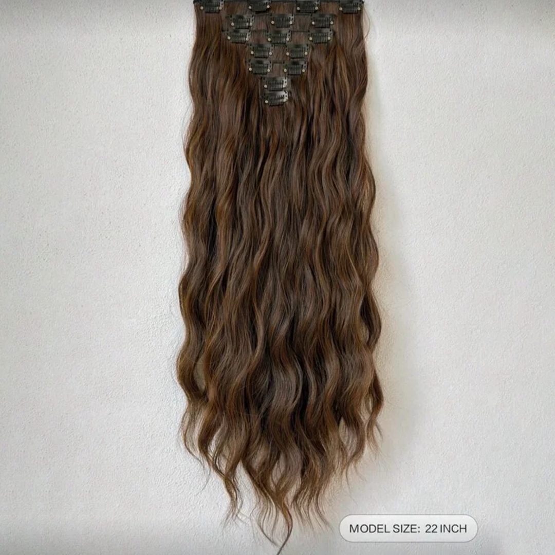 7 Pcs Set 16 Clip In Hair Extensions