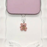 Mini Bear Dust Protector Plug - Pink