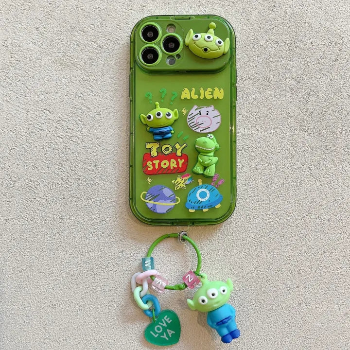 Flip Mirror 3D Cartoon Case