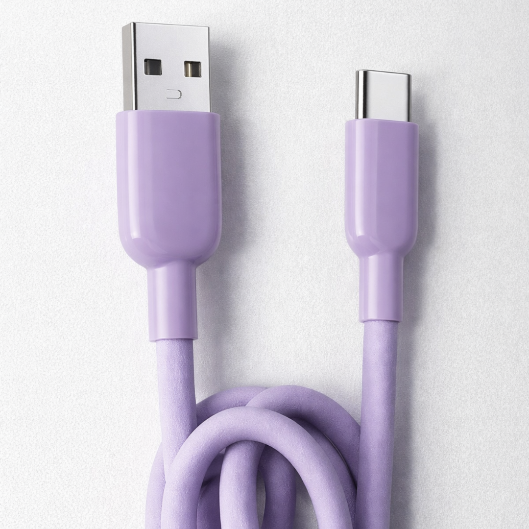 NovaFusion USB A to Type C Cable - Purple