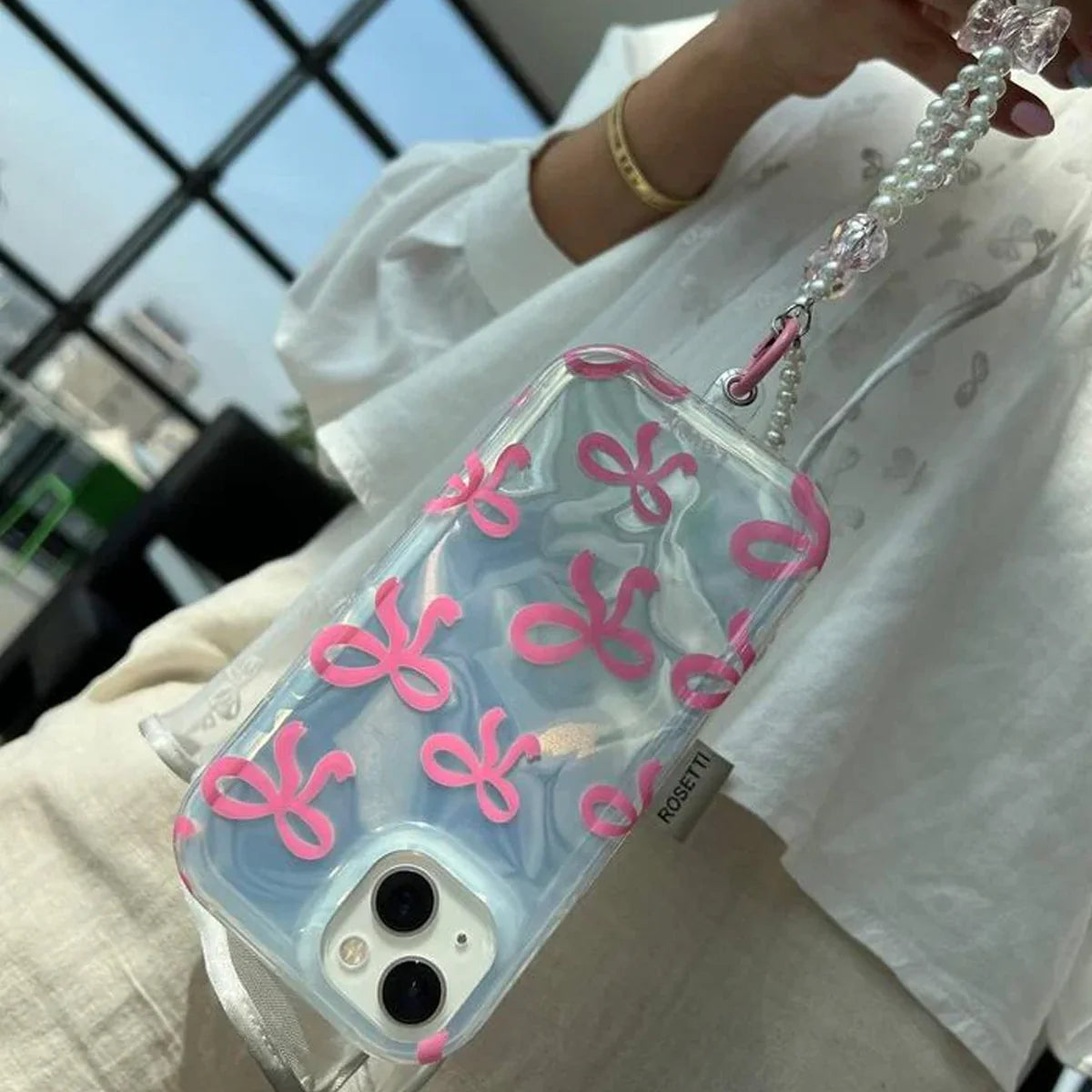 Crystal Bow Ribbon Case