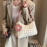 Soft Petal Elegance Bag -  White Pink
