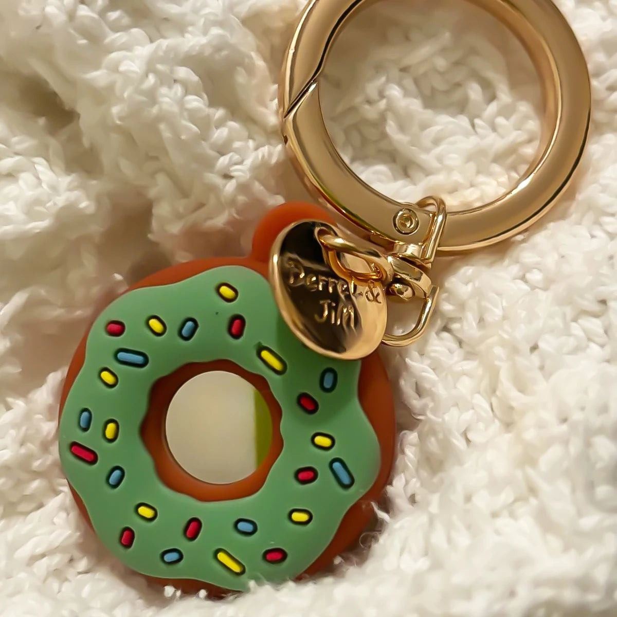 Sprinkle Donut Keychain