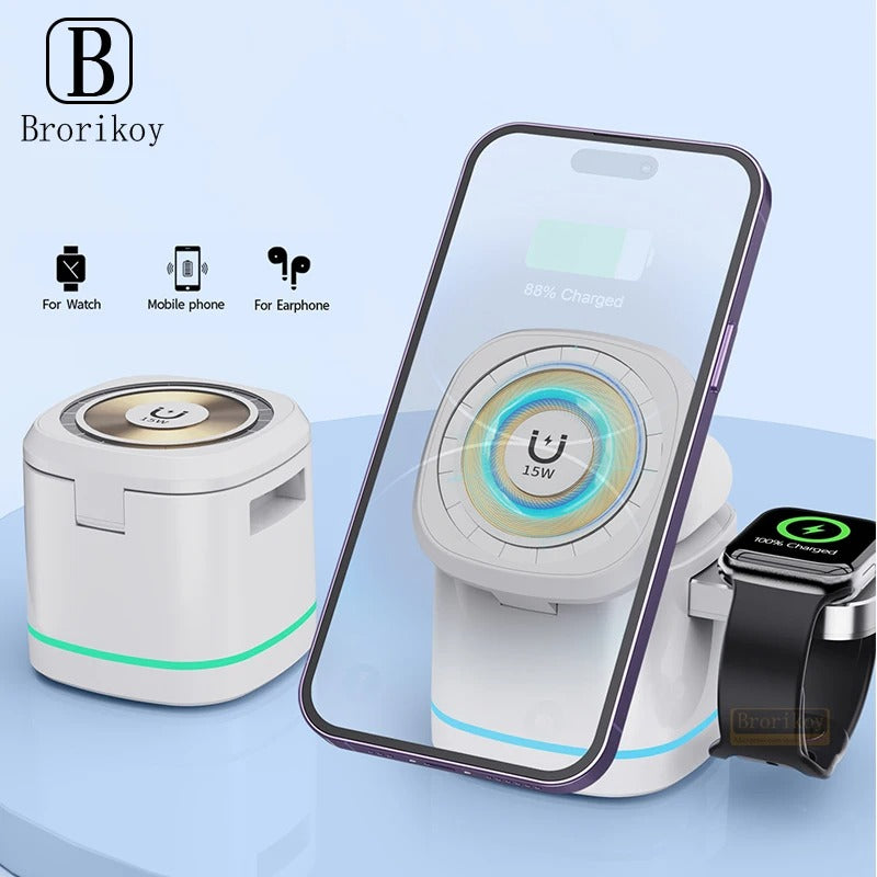 PowerMag 3-in-1 Wireless Charging Stand