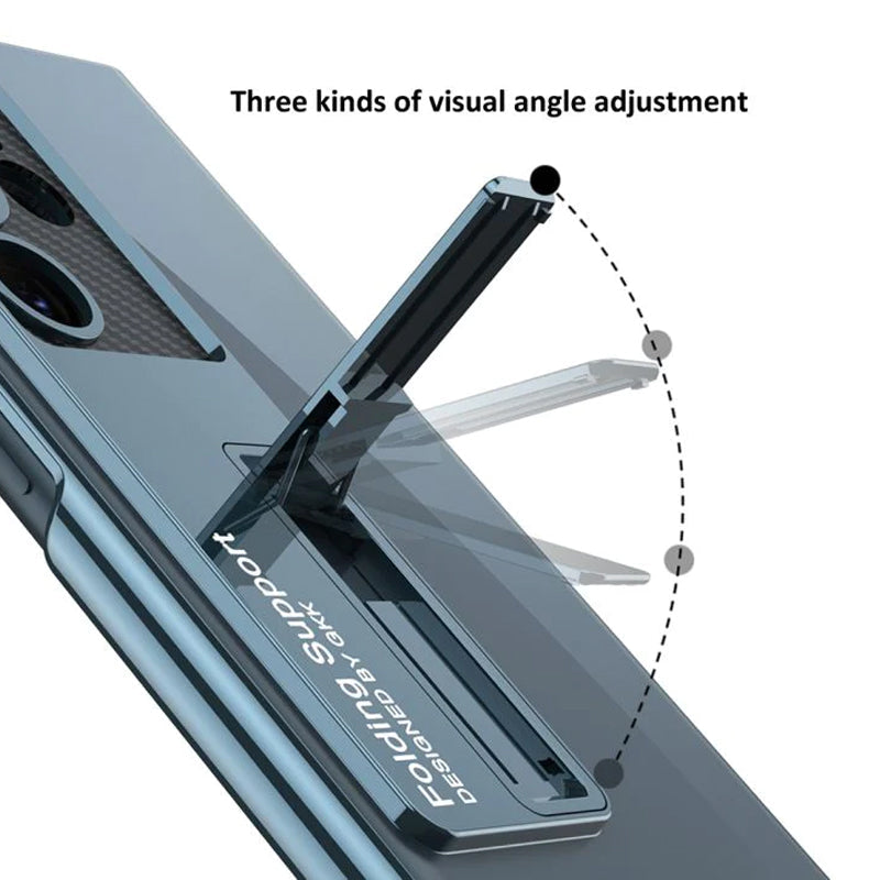 Anti-Yellowing Transparent Kickstand Protective Case