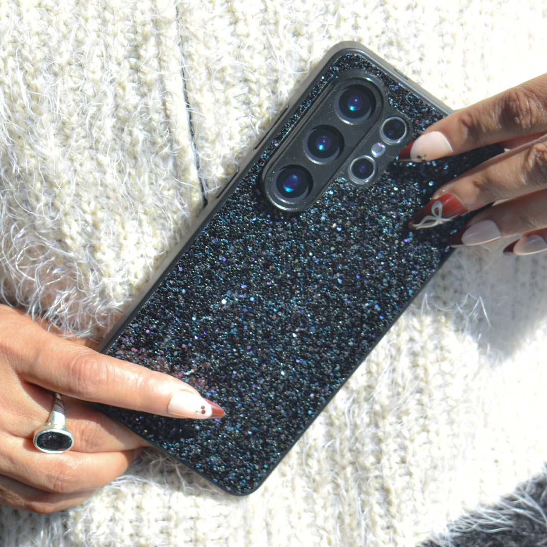 Midnight Glitter Bling Case - Galaxy