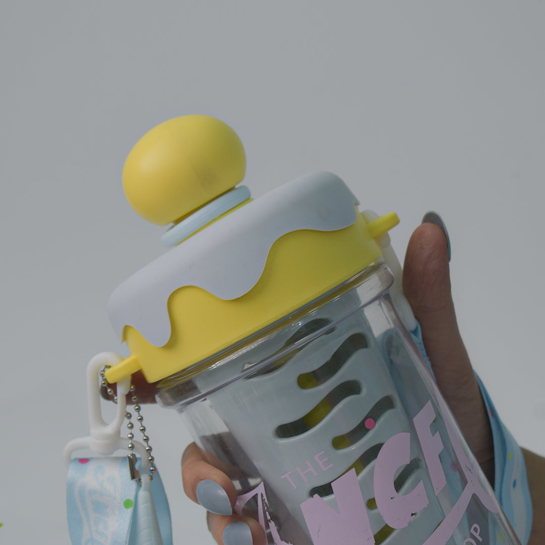 IcePop Summer Drink Bottle - Yellow Blue