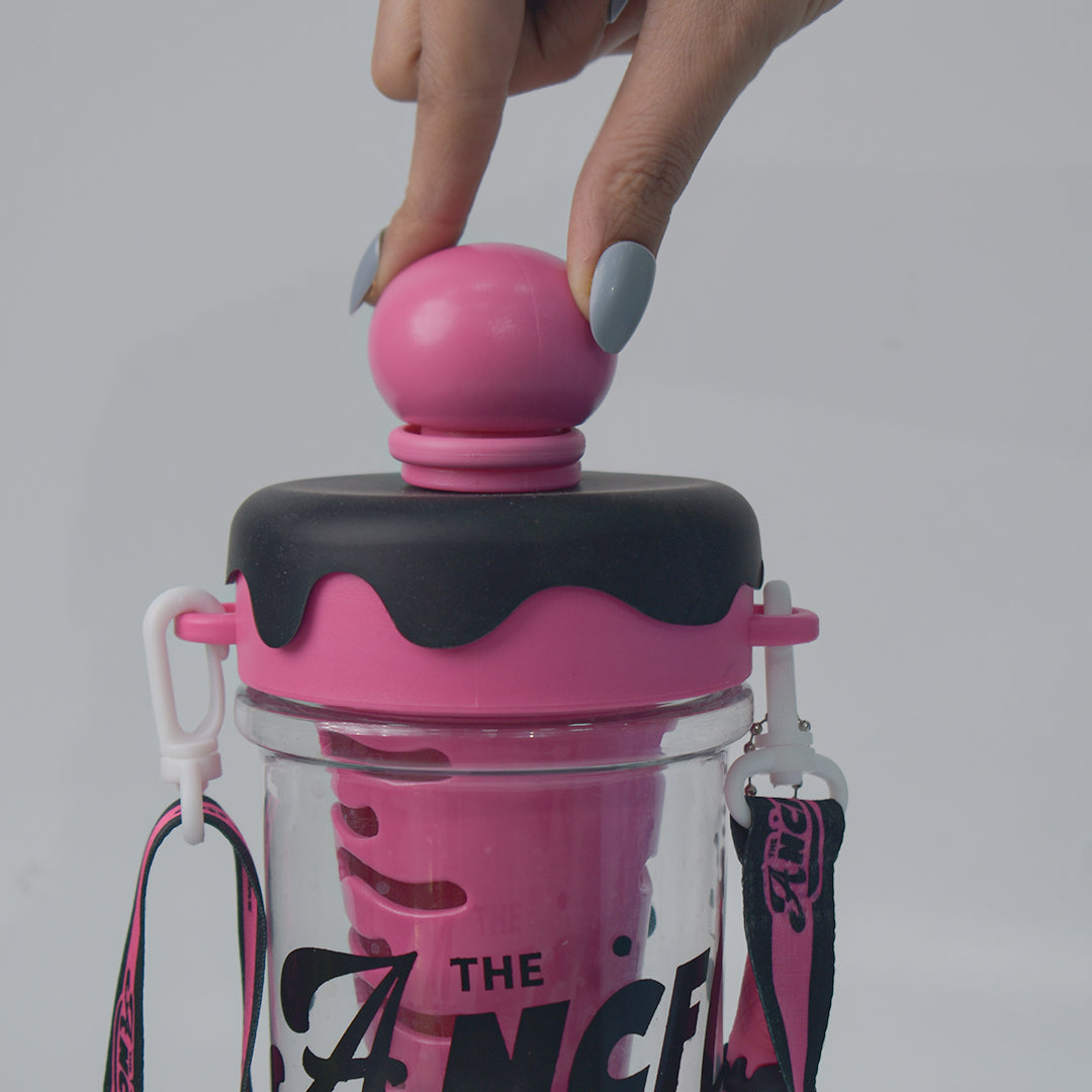 IcePop Summer Drink Bottle - Black Pink