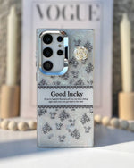 Lucky Pearl Flower Case With Lanyard