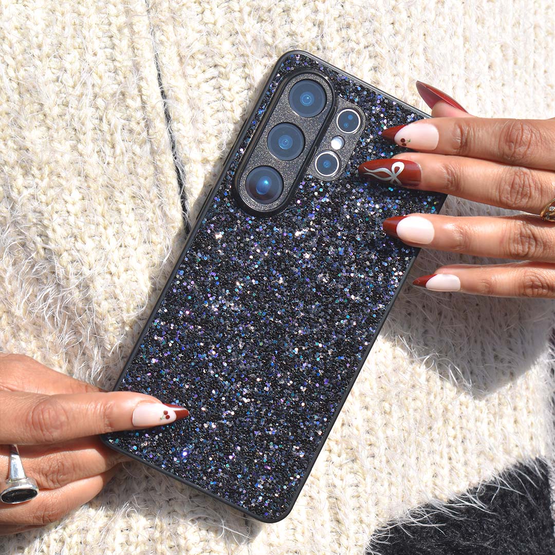 Midnight Glitter Bling Case - Galaxy