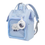 Soft Canvas Backpack for Women - Sky Blue