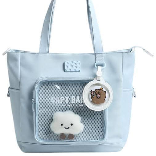 Misty Blue Kawaii Multipurpose Bag