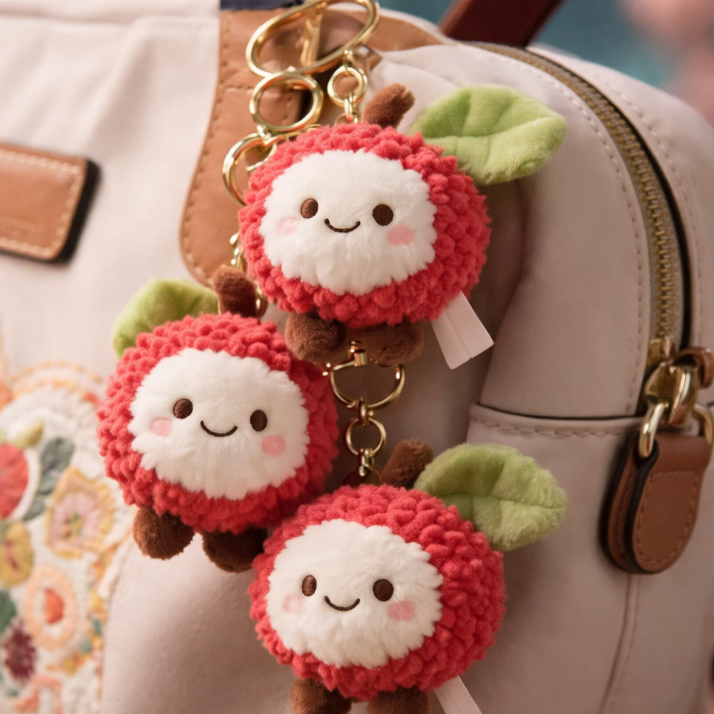 Happy Litchi Plush - Keychain
