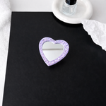 Mirror Heart Phone Grip Holder - Purple