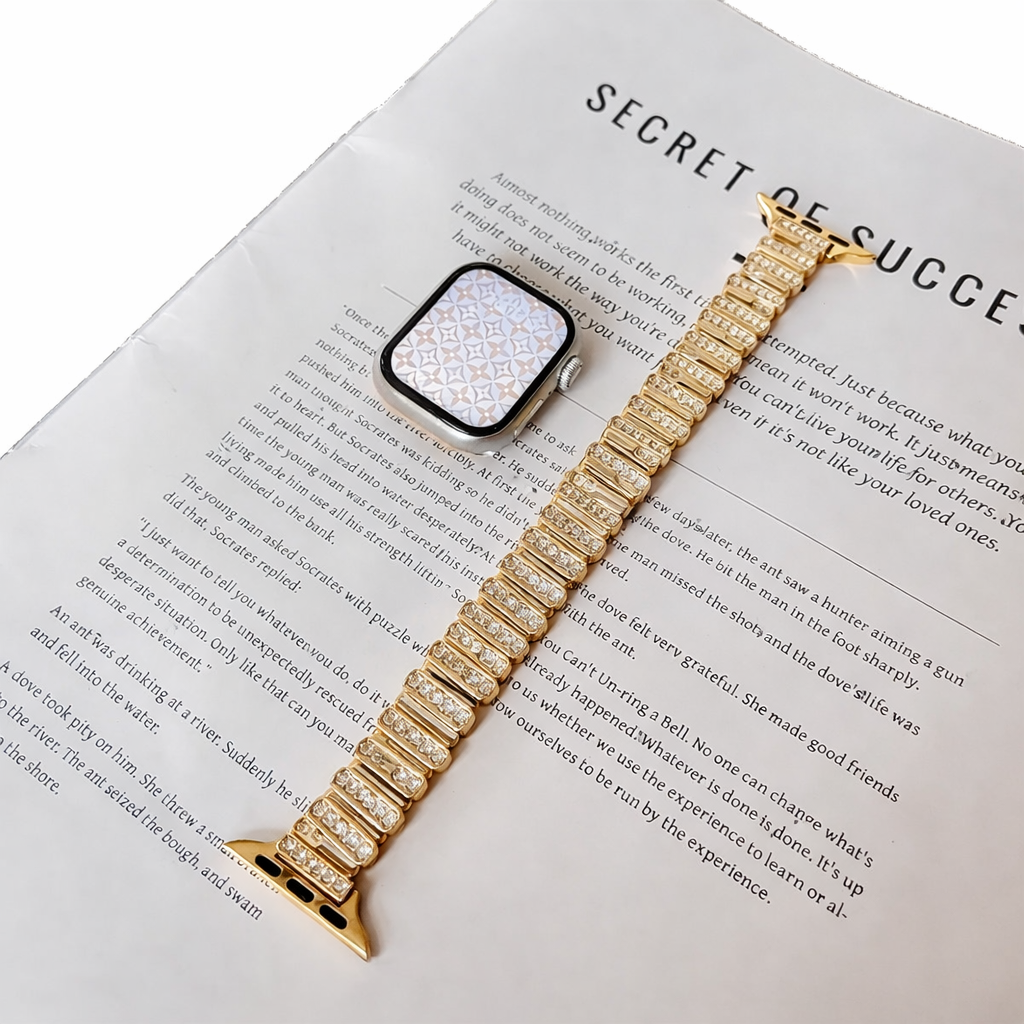 Diamond Glow Metallic Strap