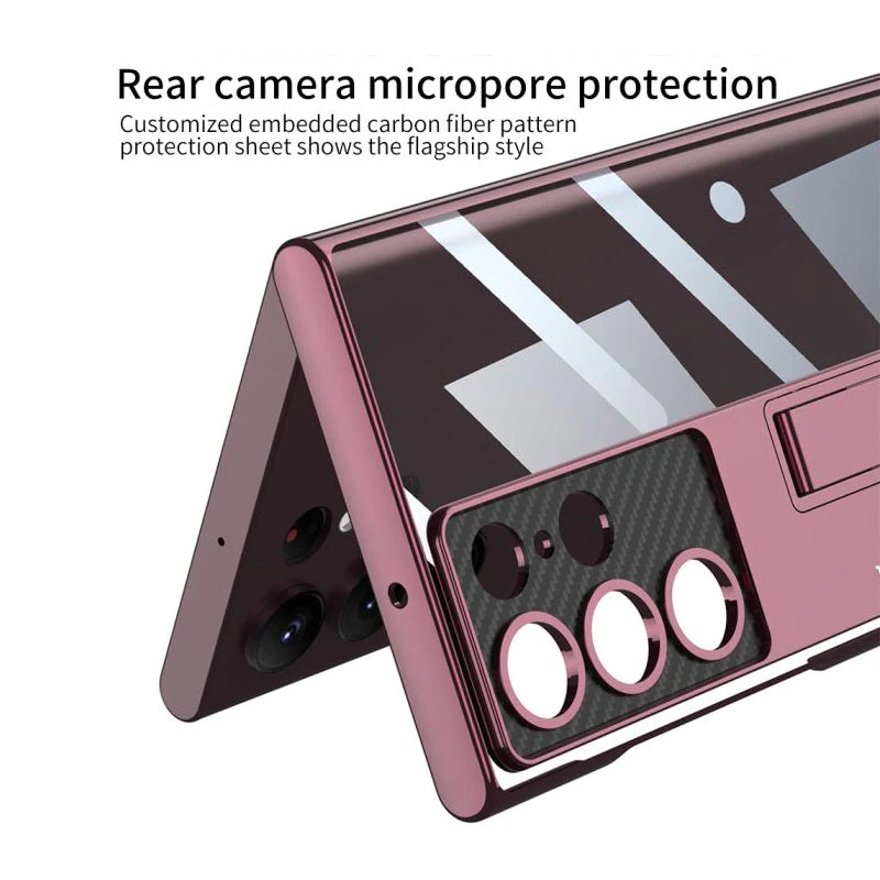 Anti-Yellowing Transparent Kickstand Protective Case