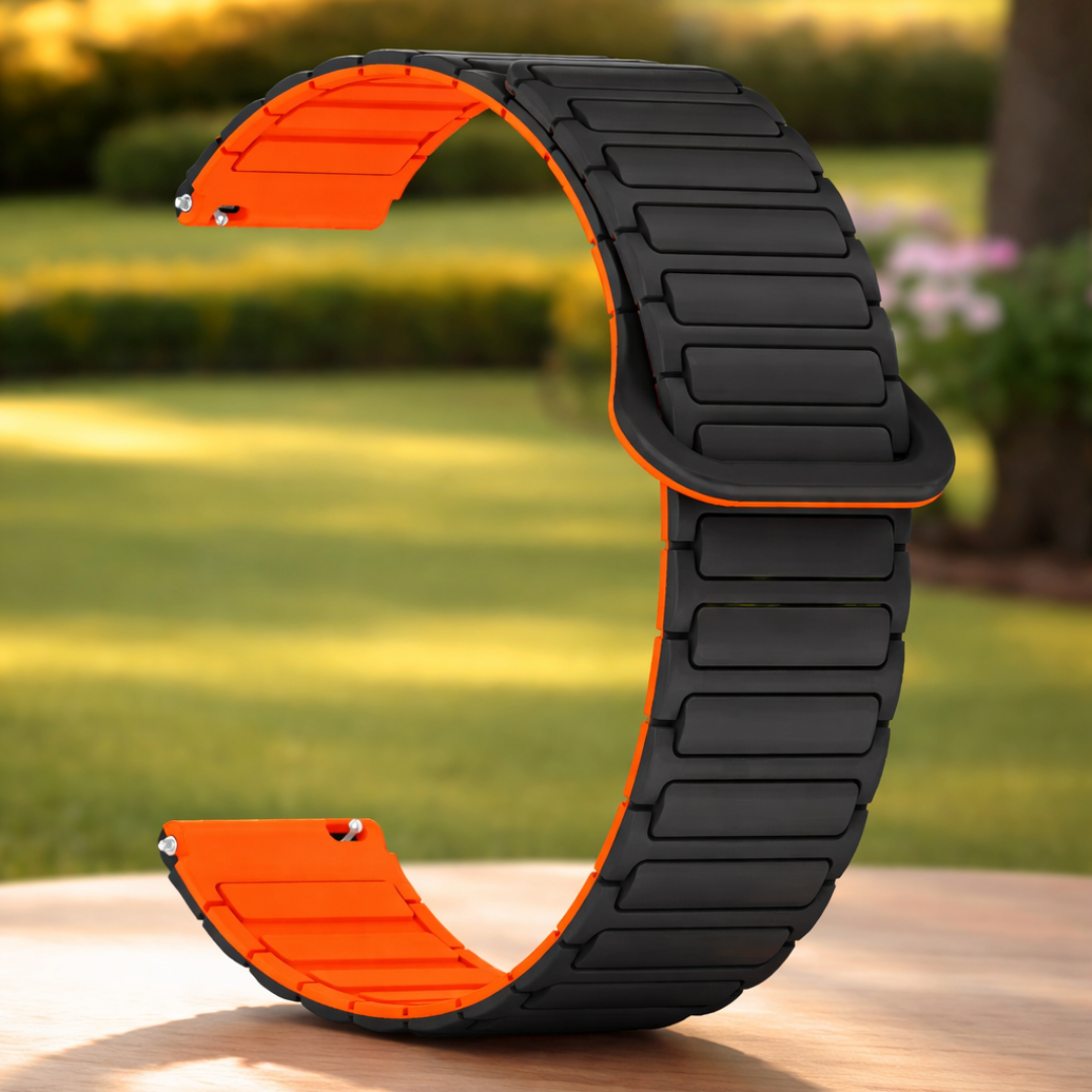 Slim Fit Silicone Apple Watch Strap - Orange