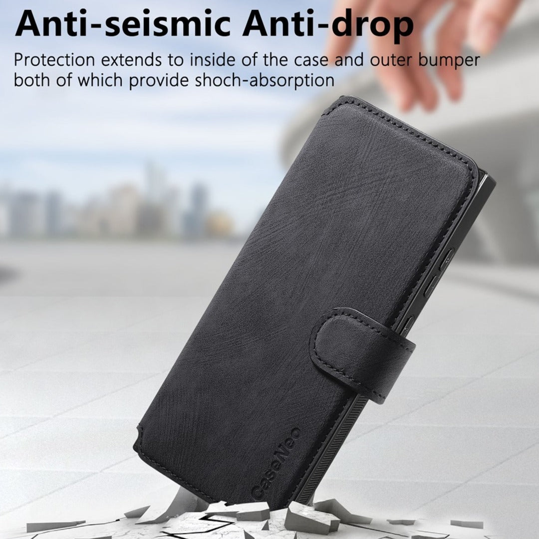 Detachable Card Solt Wallet Leather Case - Galaxy