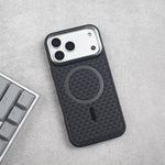 Magnetic Woven Leather Case - iPhone
