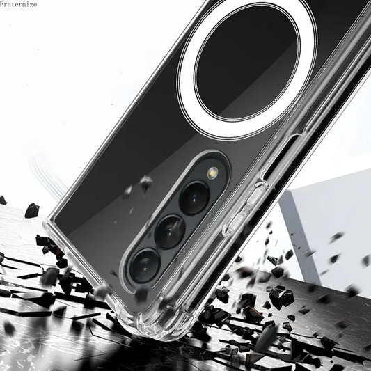 Transparent magafe case
