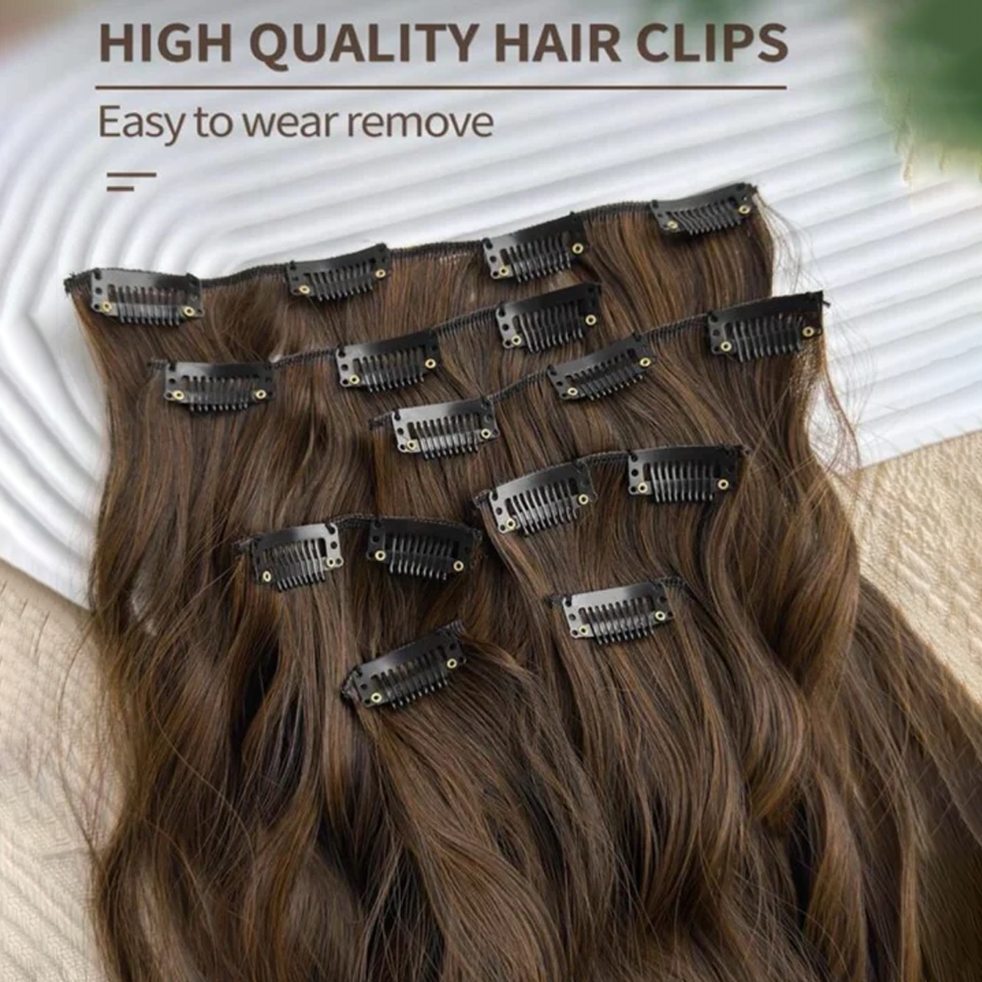 7 Pcs Set 16 Clip In Hair Extensions