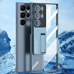 Anti-Yellowing Transparent Kickstand Protective Case