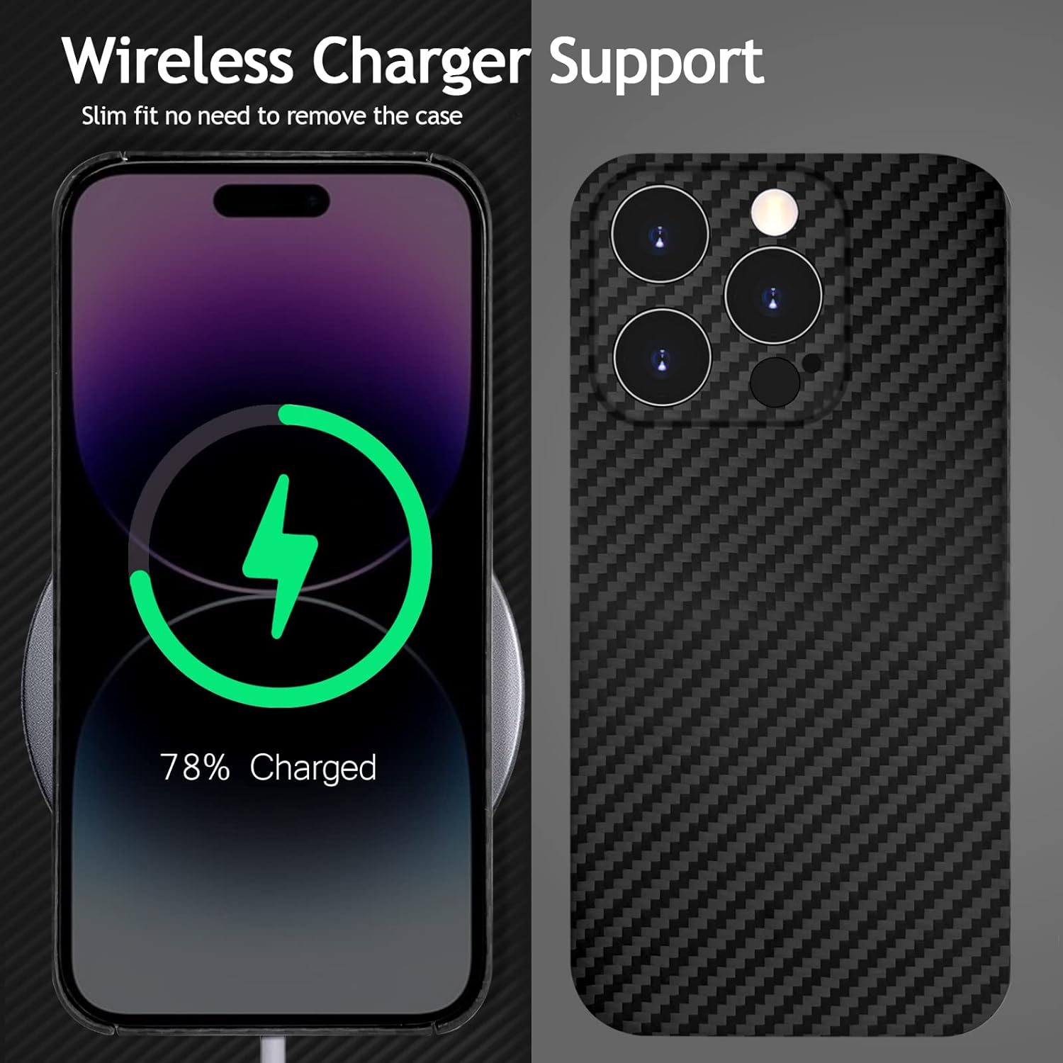 iPhone 14 Series - Ultra Thin Carbon Fiber Texture Case
