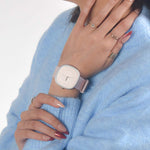 SquareFlex Silicone Strap Watch - Pink