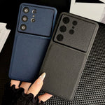Premium Leather Texture Case - Samsung