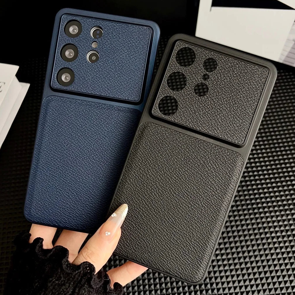 Premium Leather Texture Case - Samsung