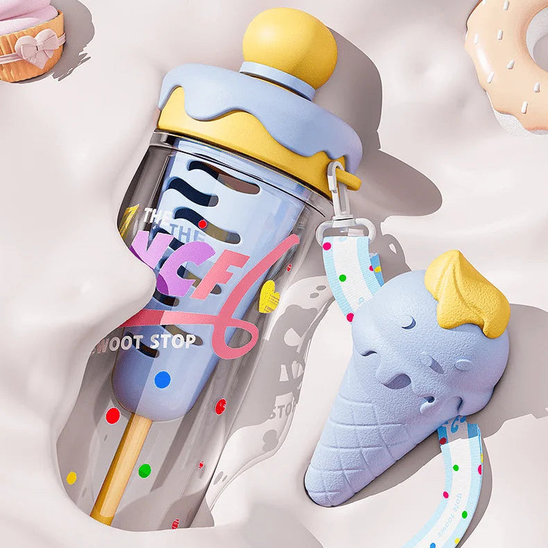 IcePop Summer Drink Bottle - Yellow Blue