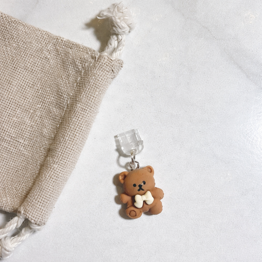 Mini Bear Dust Protector Plug - Brown