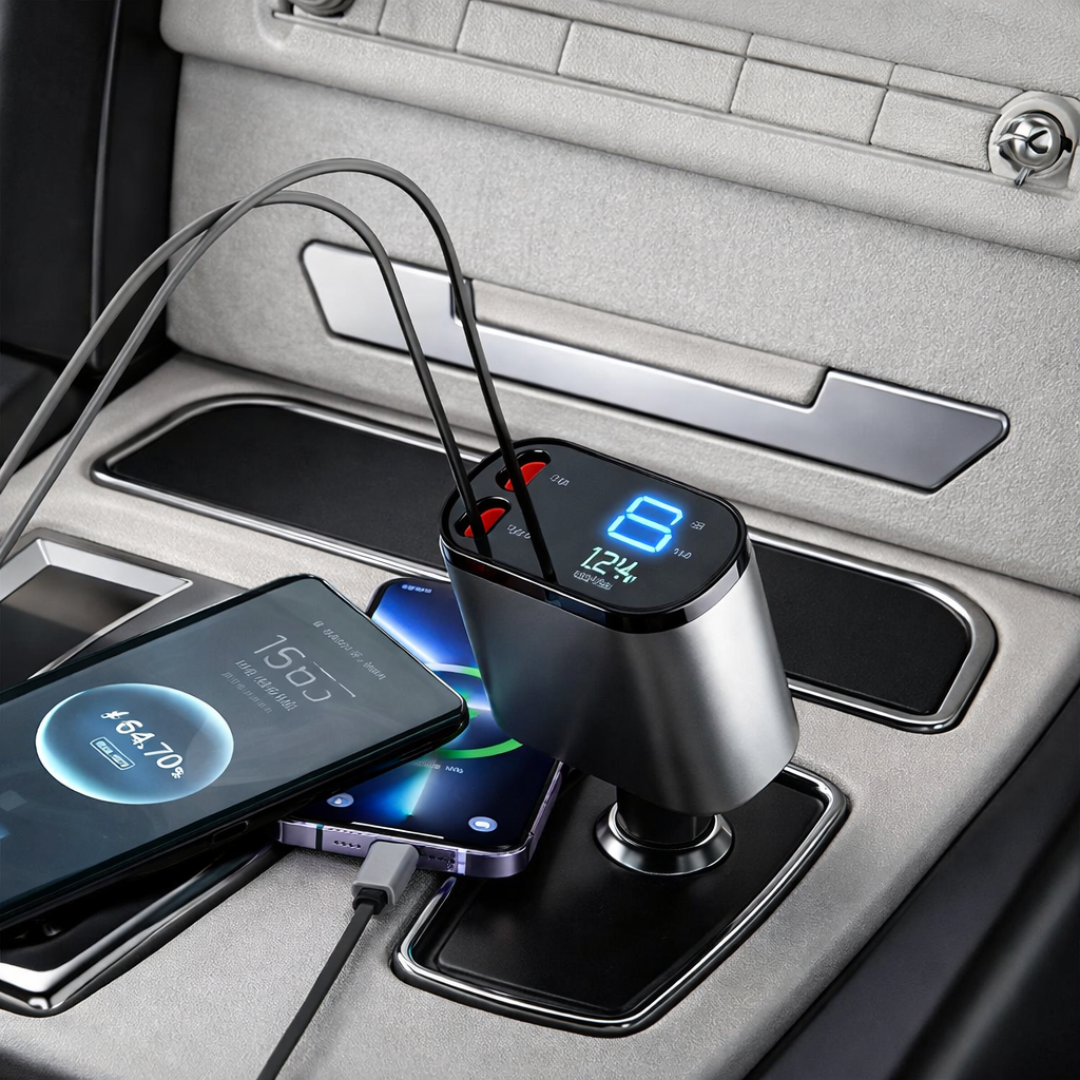 Dual Port Fast Car Charger Adapter