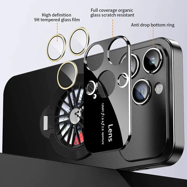 Spinning Wheel Hidden Holder Case - iPhone