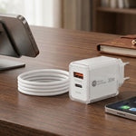 SnapVolt Fast Charge Combo Set - White