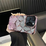 Gradient Glitter Geometrical Pattern Case - iPhone