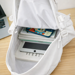 Daisy Day Korean Themed Backpack - White