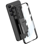 Anti-Yellowing Transparent Kickstand Protective Case