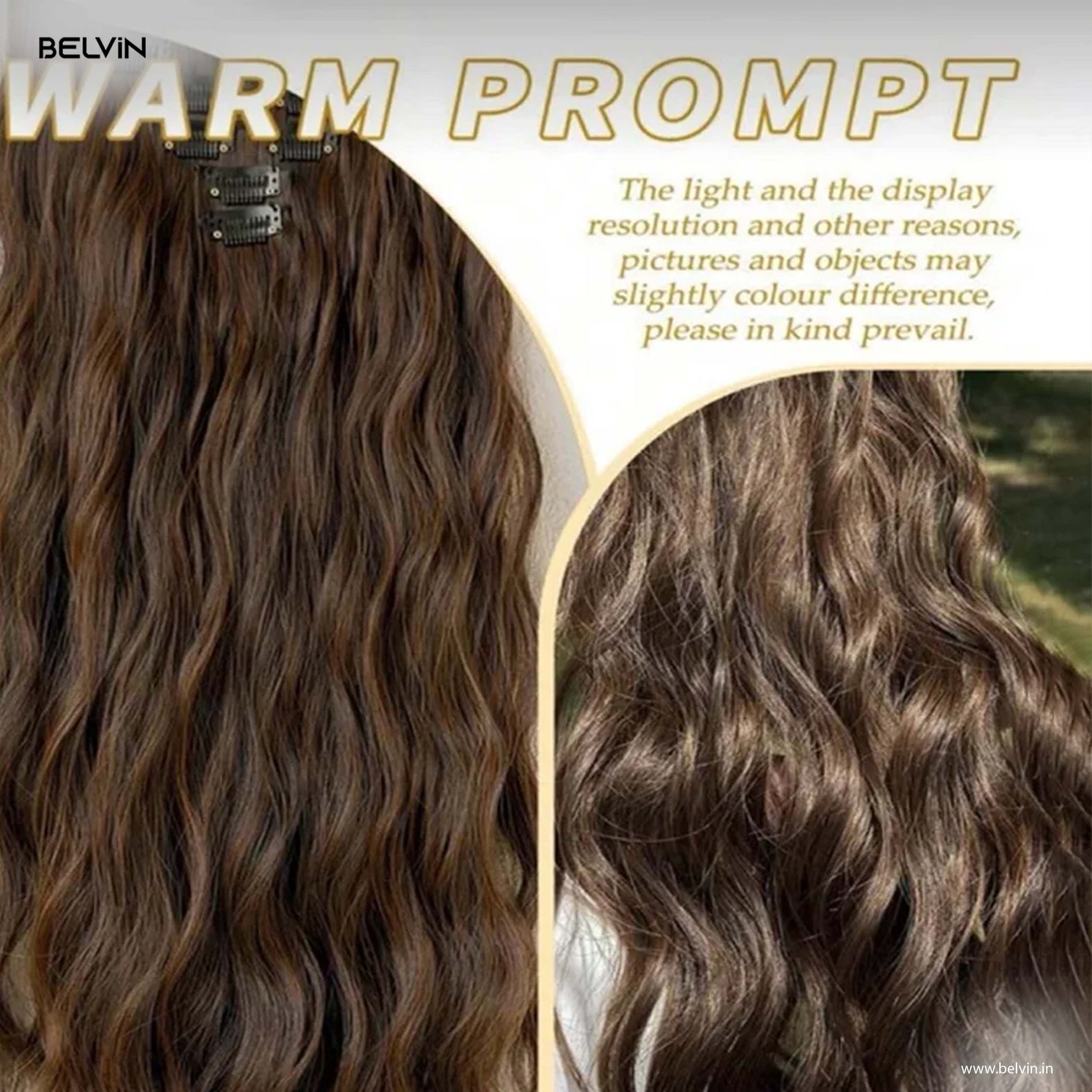 7 Pcs Set 16 Clip In Hair Extensions (Wavy)