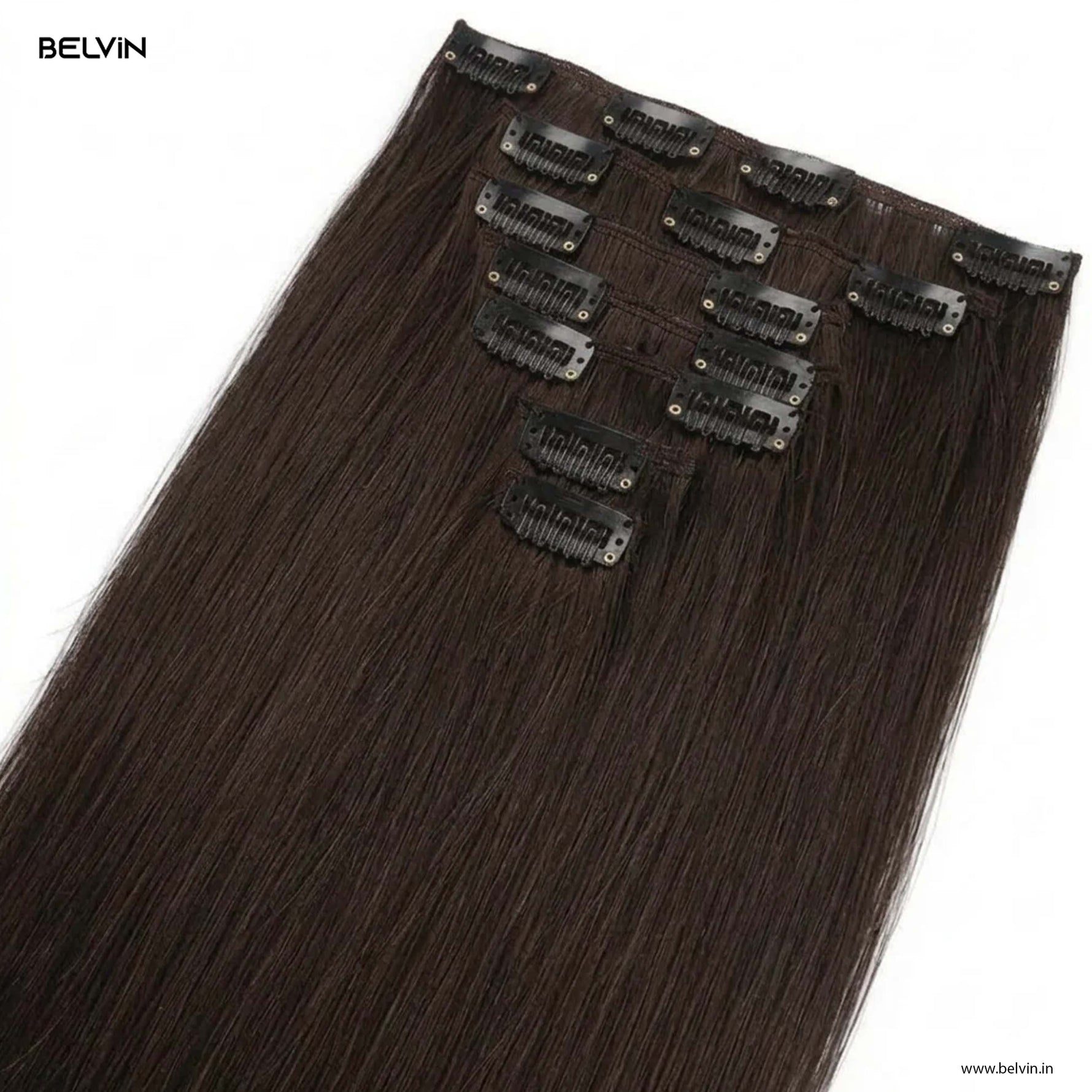 7 Pcs Set 16 Clip In Hair Extensions (Straight)
