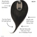 Mini Silk Base Hair Topper 1.5*3Inc