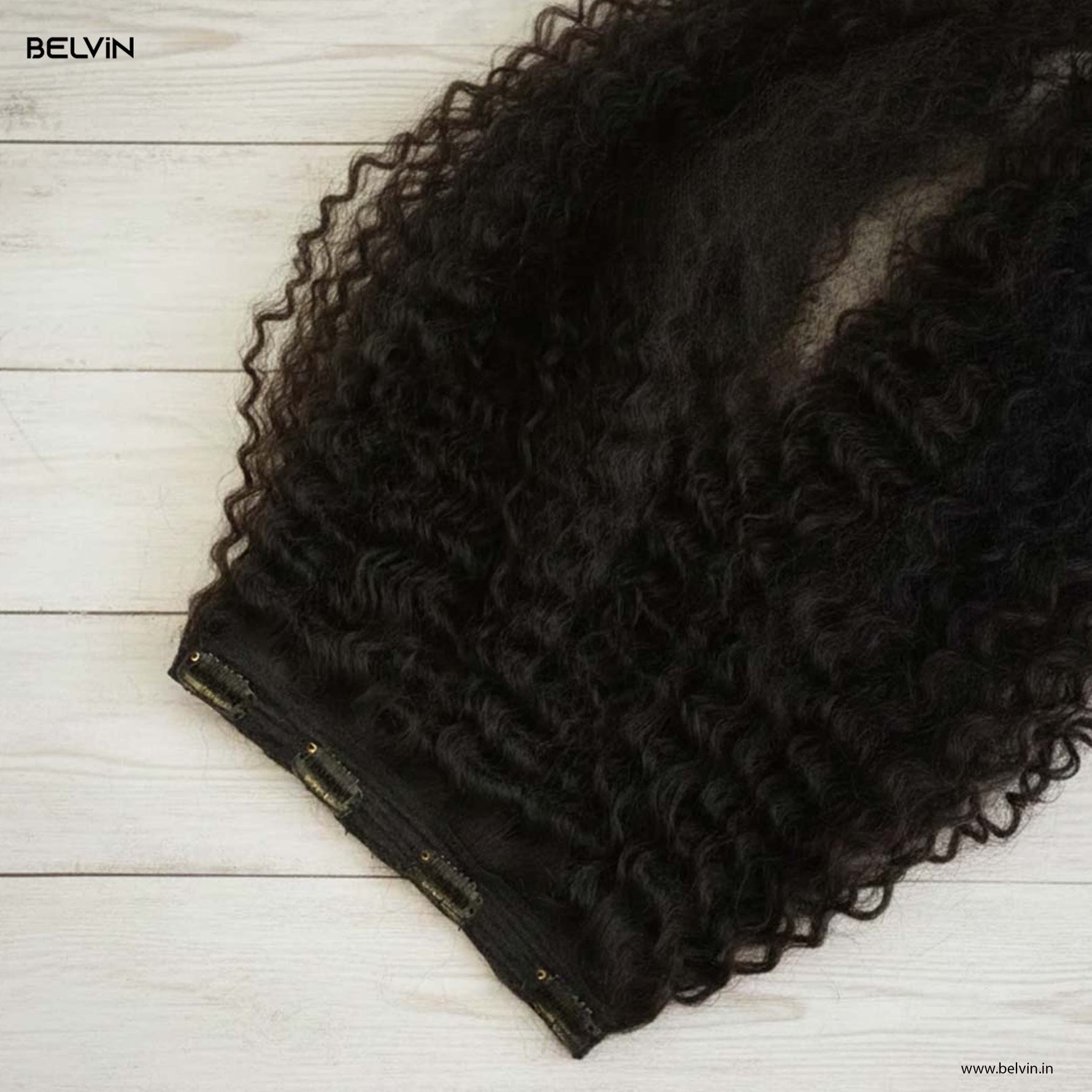 Single Piece 4 Clip Volumizer (Curly)