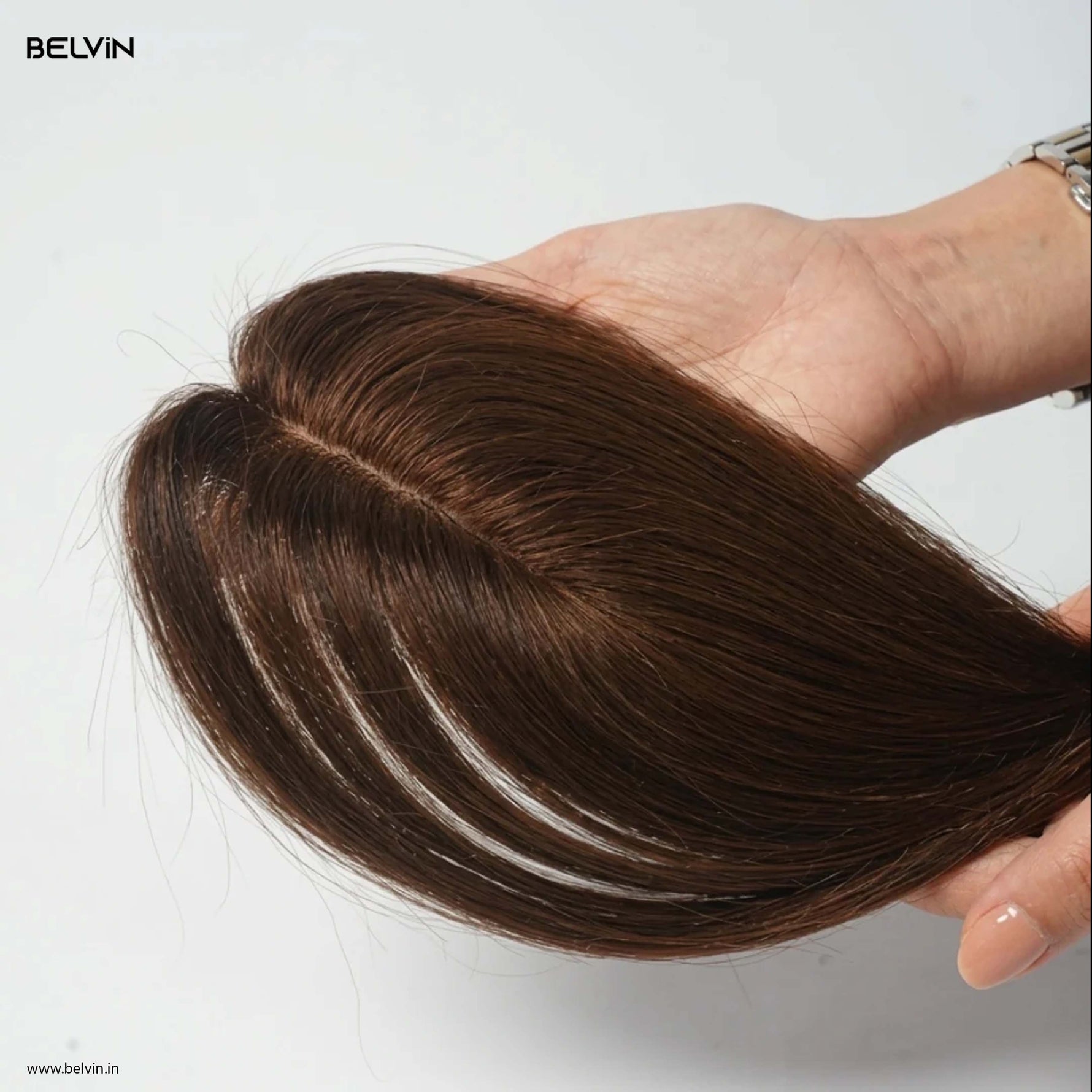 Invisible Human Hair Lace Topper - 14 Inch