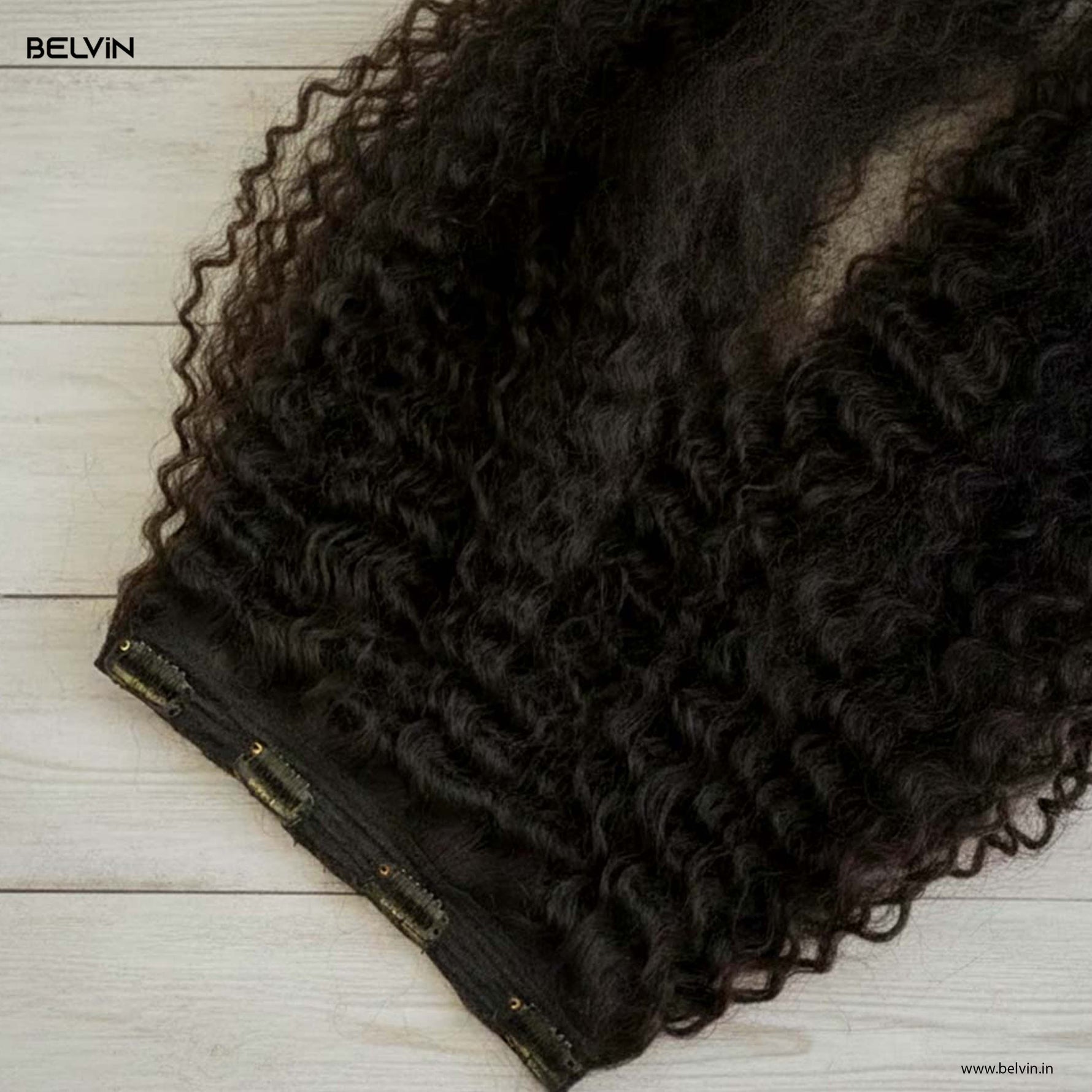Single Piece 4 Clip Volumizer (Curly)