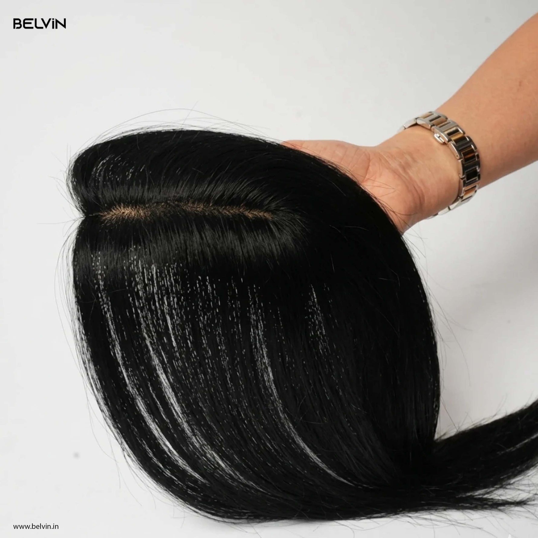 Invisible Human Hair Lace Topper - 14 Inch
