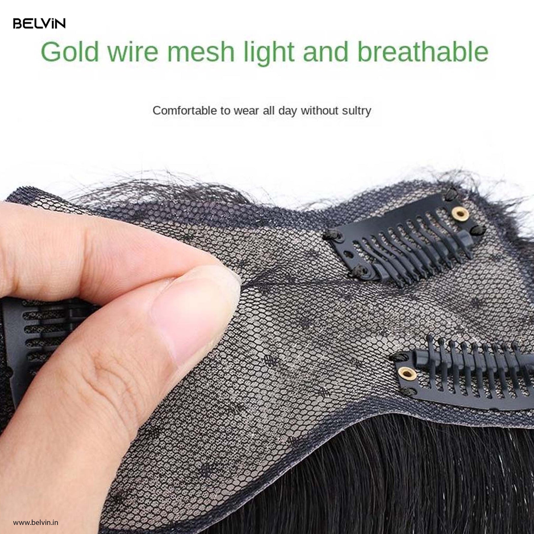 Gold-Wire Silk Base Hair Extensions 2.6*4.5Inc