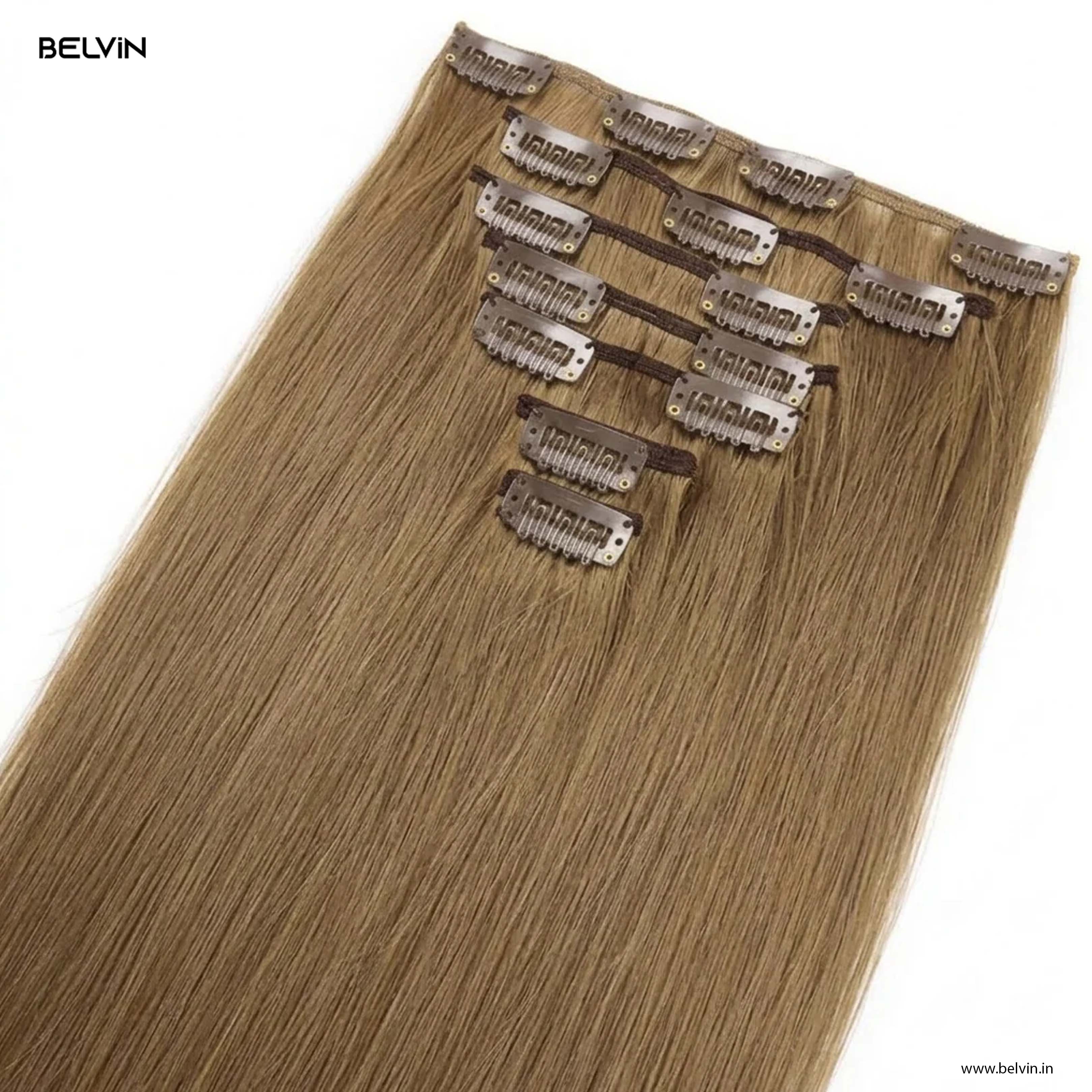 7 Pcs Set 16 Clip In Hair Extensions (Straight)
