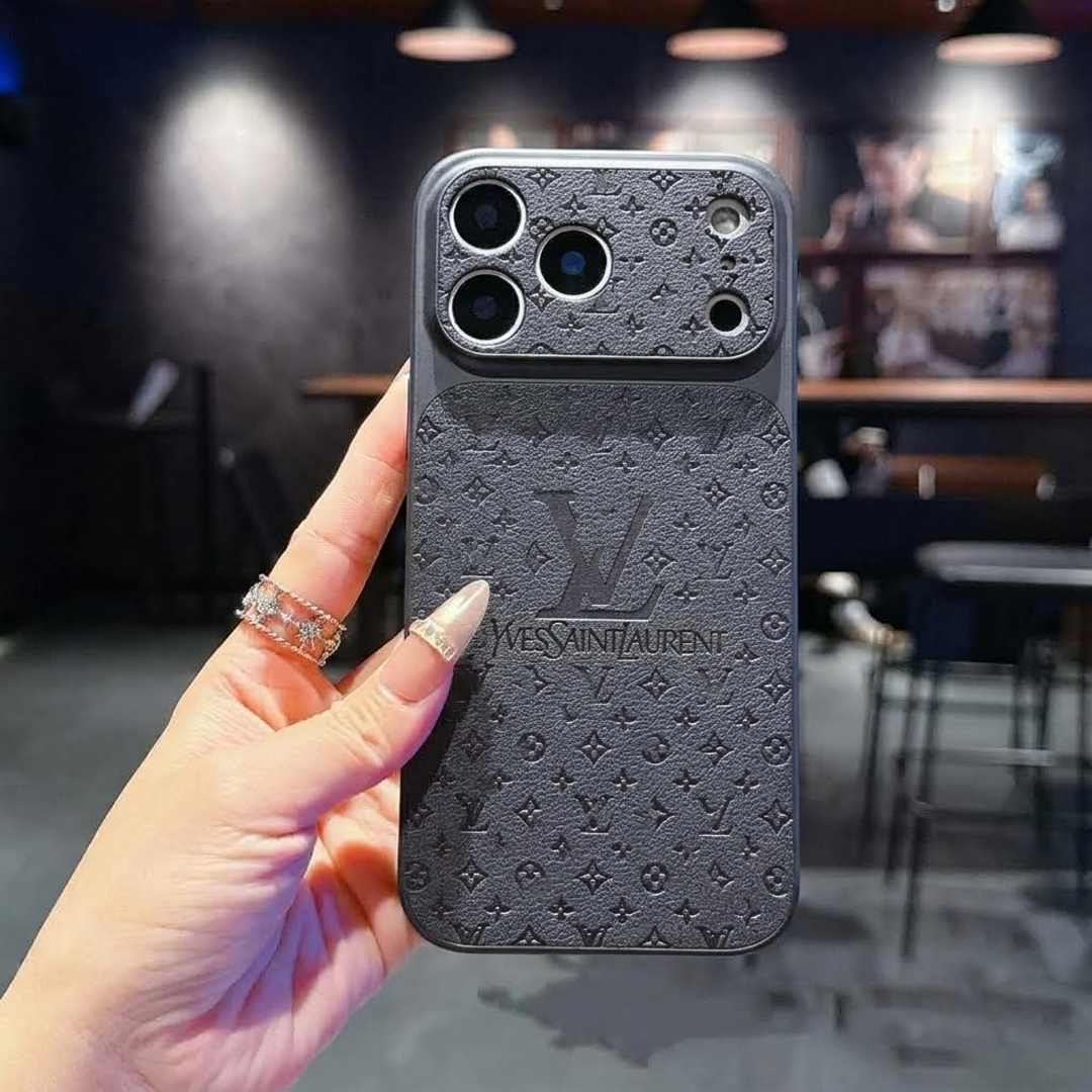 Luxury Monogram Leather Phone Cover